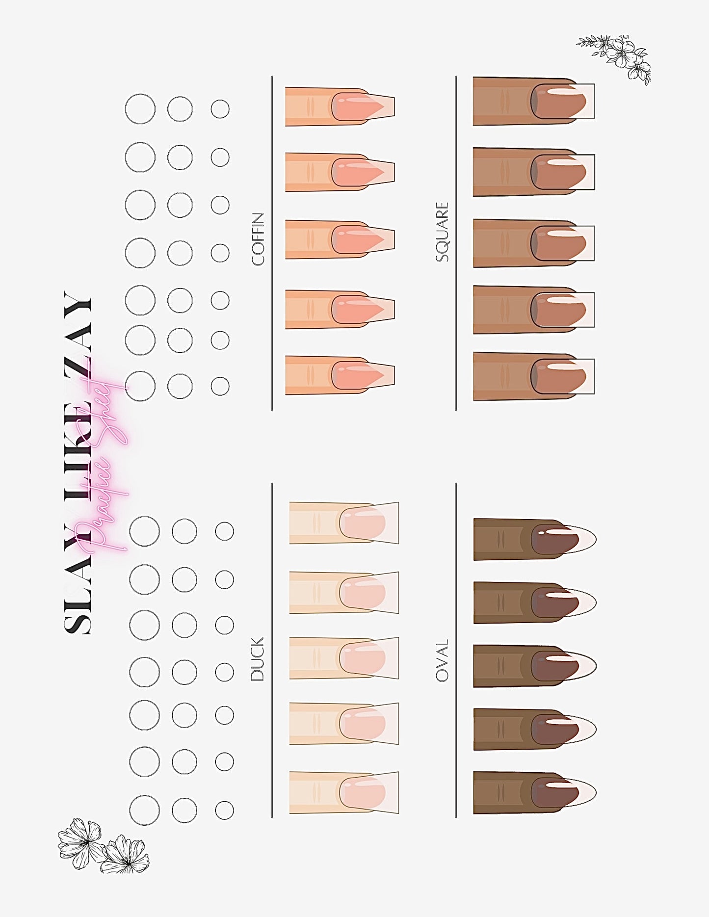 Slay Like Zay Practice Sheet